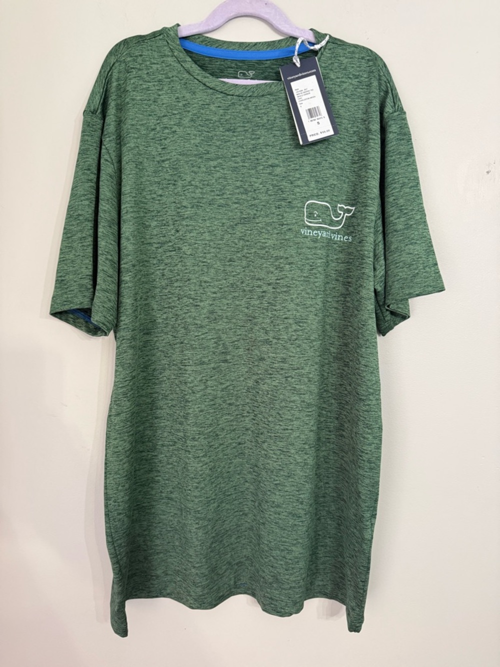 Vineyard Vines Performance T Shirt Charleston Green Whale Harbor Small Ret $55